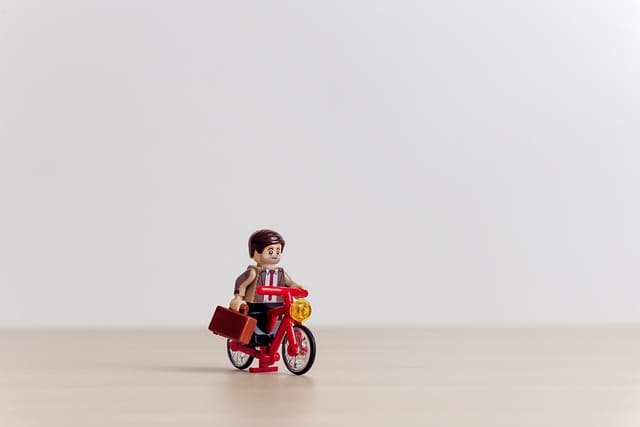 buyers' journey - post purchase stage - repeat customer - lego bicycle ride
