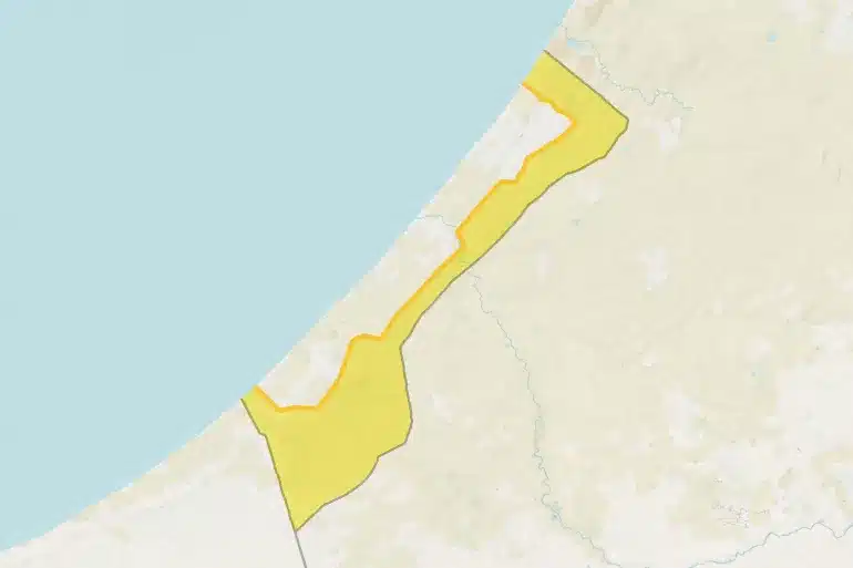 Map-Of-Gaza-Shows-How-Israeli-Forces-Will-Withdraw-Under-Ceasefire-Deal