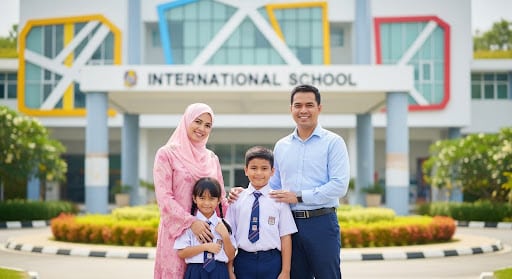 Family-in-front-of-International-School