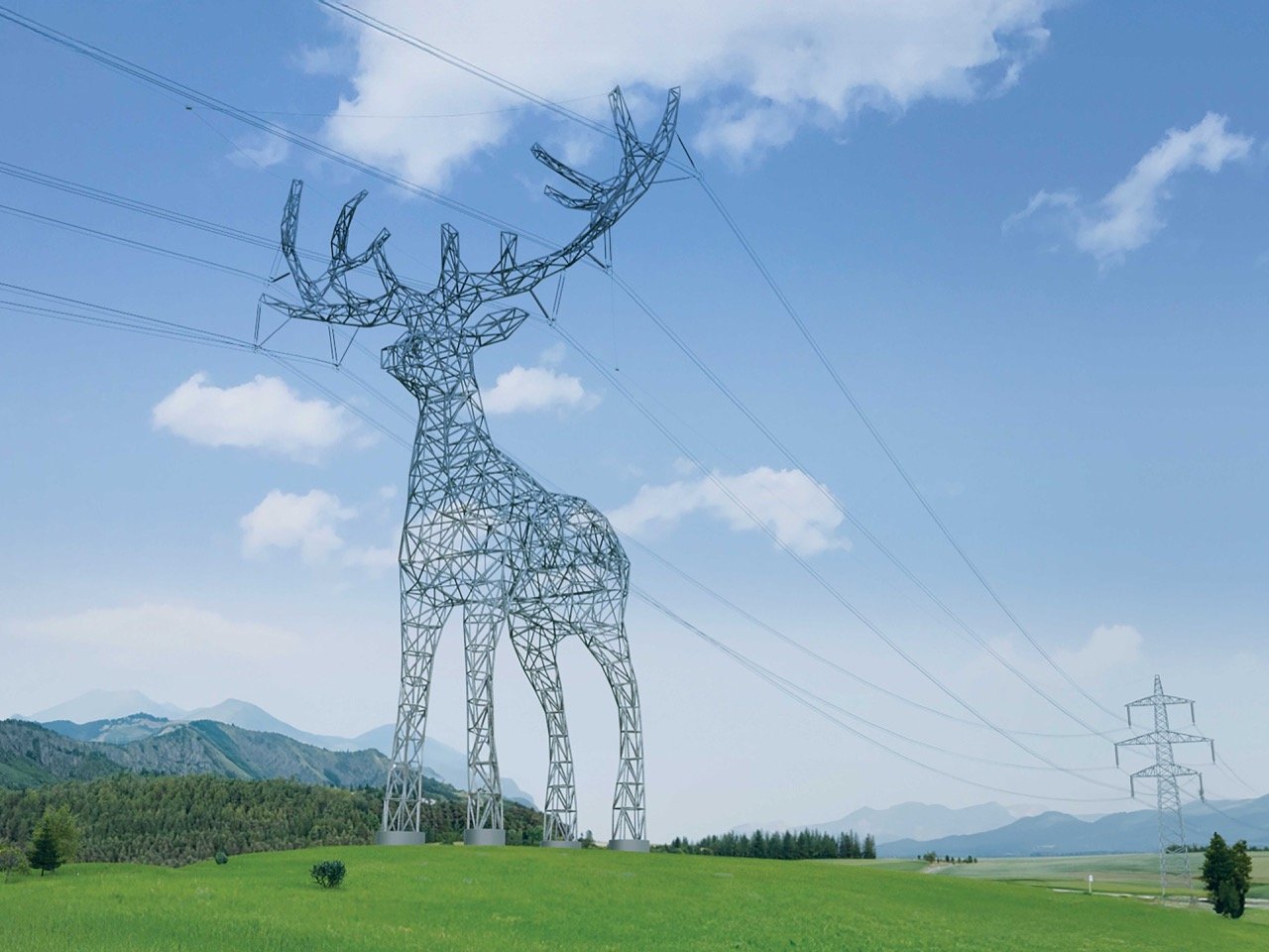 Austria-Is-Turning-Its-Power-Lines-Into-Giant-Metal-Animals