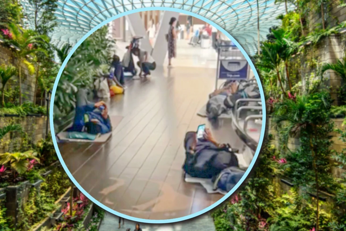 Tourists-Turn-Singapore-Changi-Airport-Into-‘Sleeper-Village-Slammed-For-Tarnishing-Image