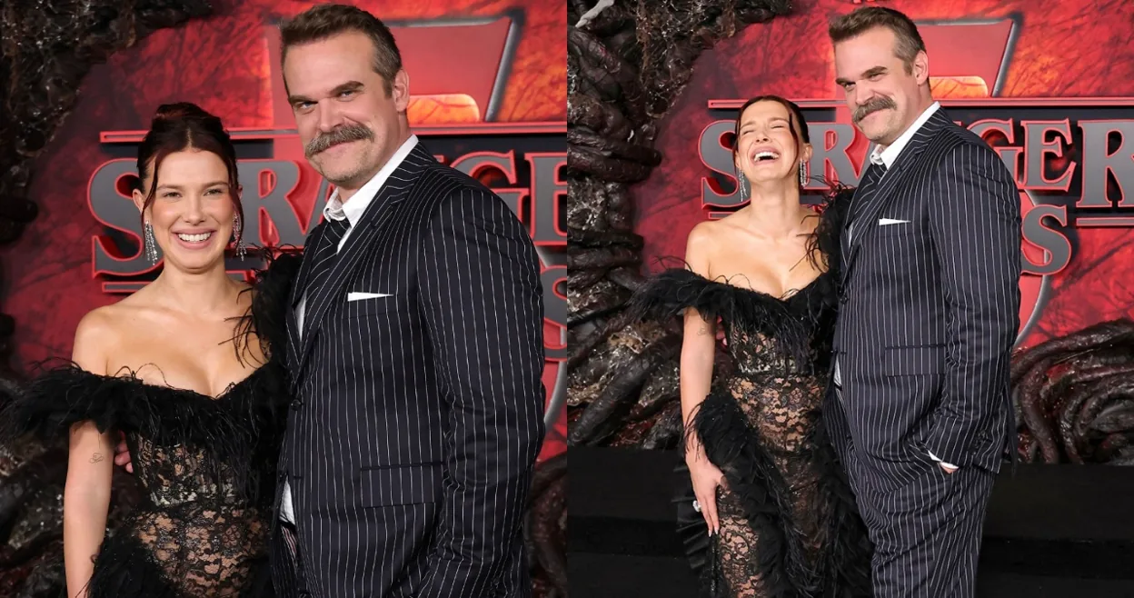 Millie-Bobby-Brown-And-David-Harbour-Prove-Theres-No-Bad-Blood-Between-Them-During-Stranger-Things-Season-5-Premiere
