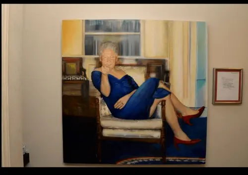 Epstein-Owned-Painting-Of-Bill-Clinton-In-A-Blue-Dress.-Heres-Context